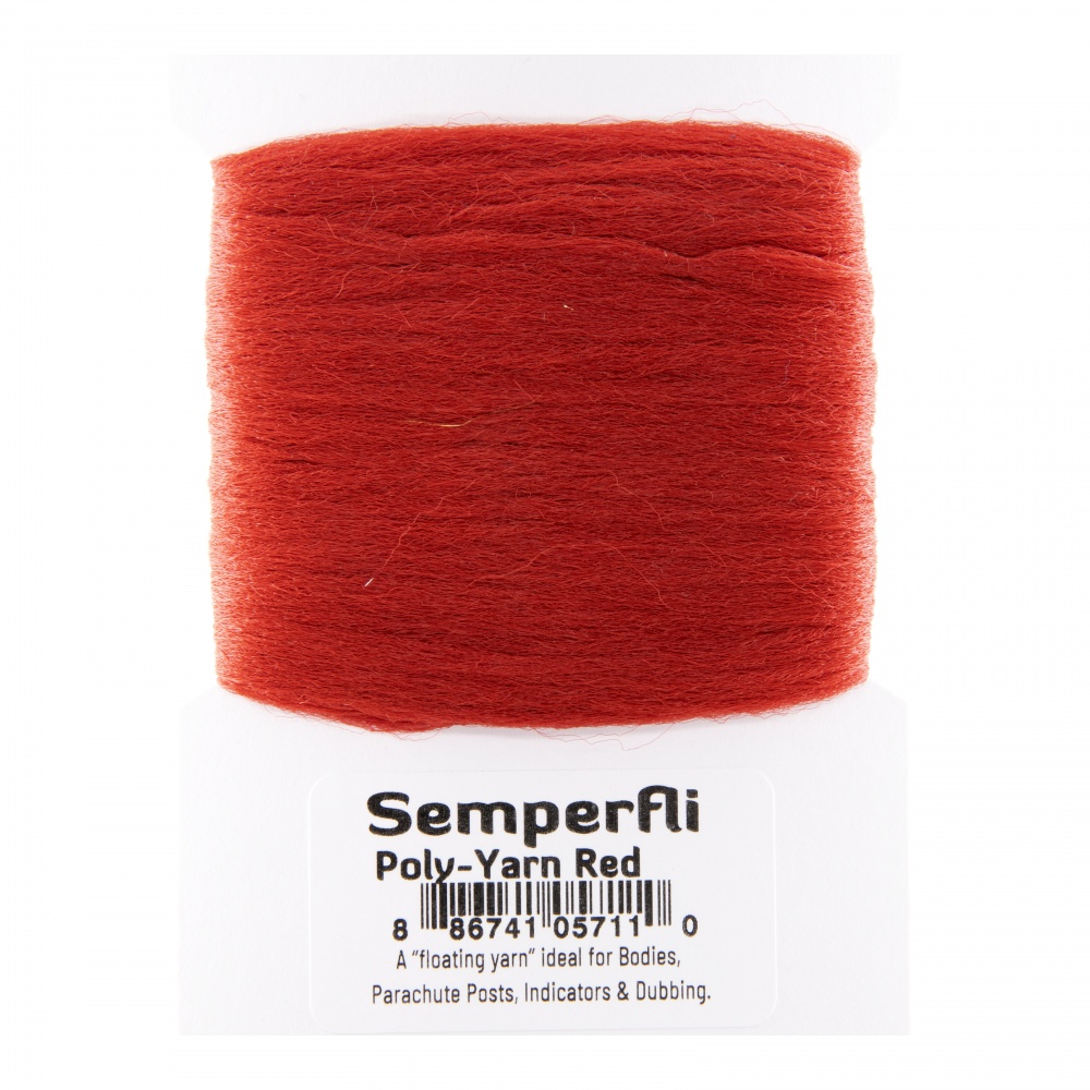 Semperfli Poly-Yarn Red Fly Tying Materials